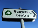 recycling centre sign