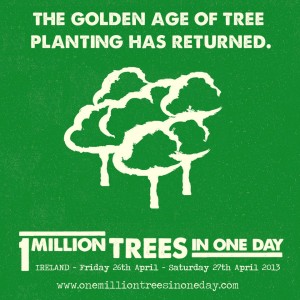One Million Trees in One Day poster.