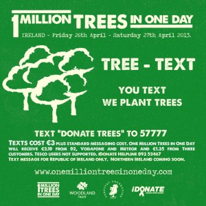 Text "Donate Trees" to 57777 