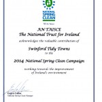 Swinford tidy towns 2014 spring clean certificate