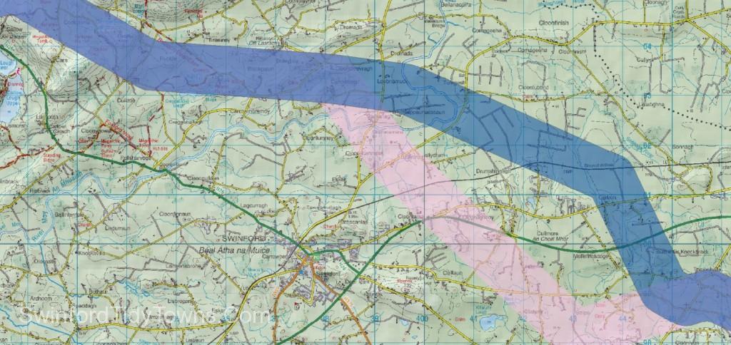 Eirgrid route map through Swinford