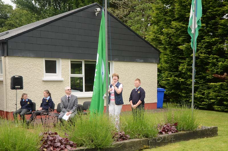 Scoil Muire agus Treasa Raises 5th Green Flag