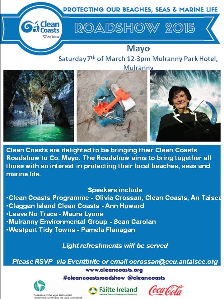 clean coasts roadshow Mayo 2015 poster