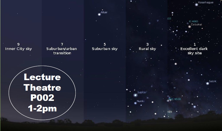 urban light pollution sky map
