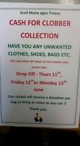 cash for clobber 2015 scoil muire agus treasa Swinford