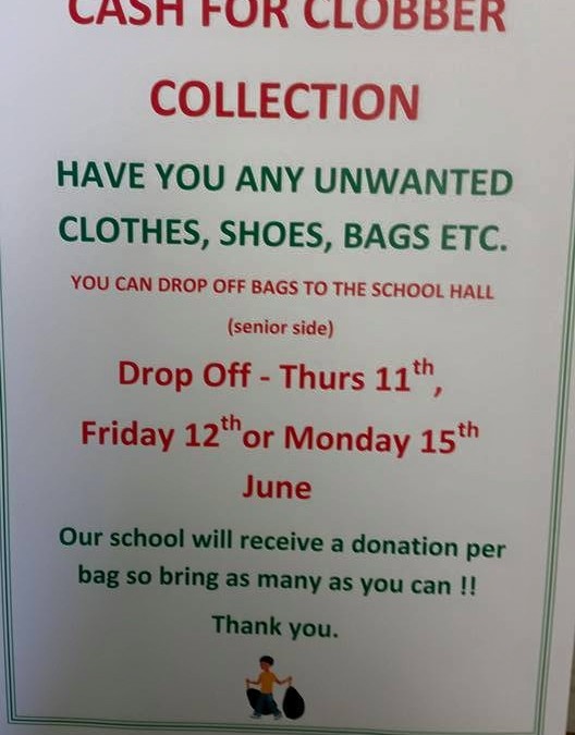 cash for clobber 2015 scoil muire agus treasa Swinford