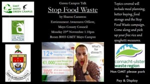 stop food waste talk poster