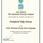2015 National Spring Clean Cert Swinford Tidy Towns