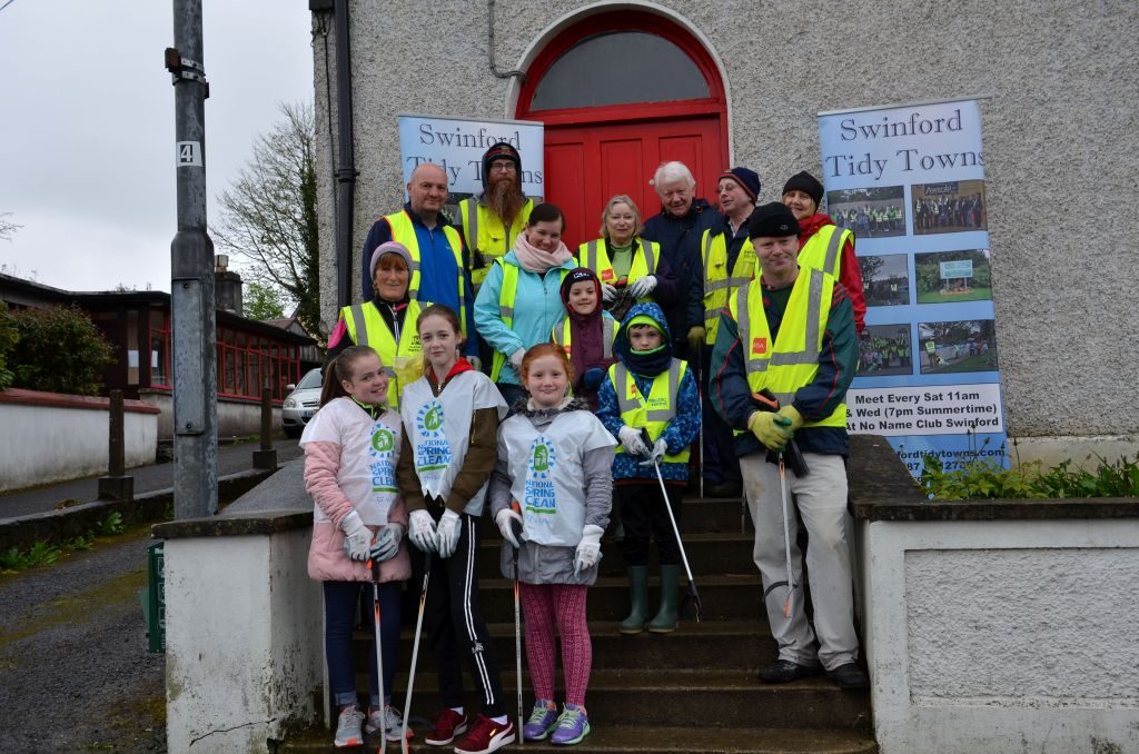 Swinford tidy towns 2017 national spring clean volunteers 