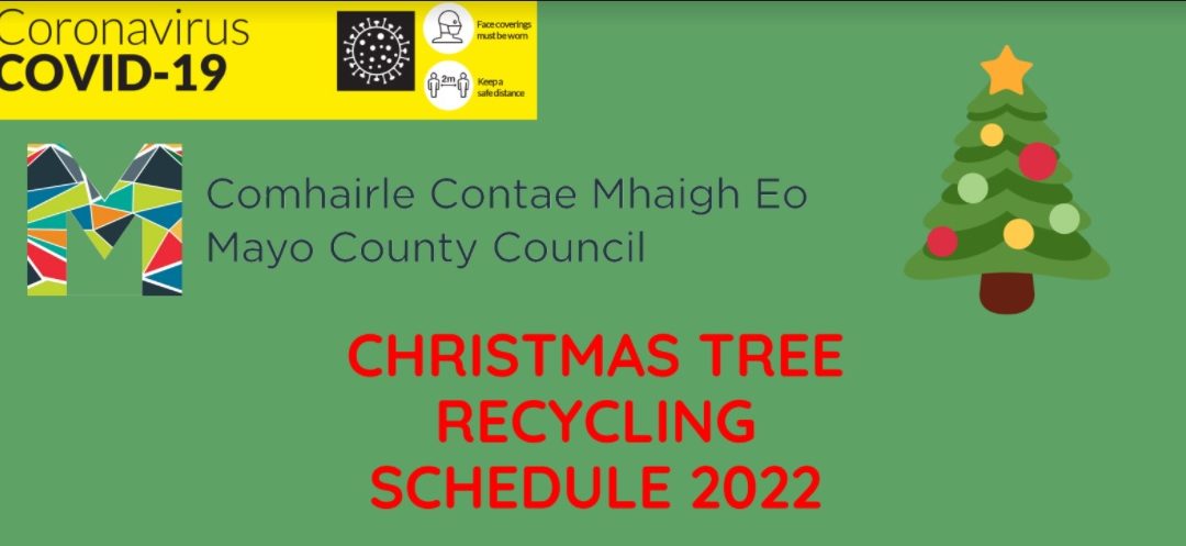 Christmas tree recycling poster 2022