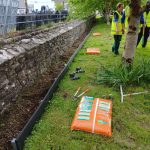 Bridge wall flowerbed project 2024