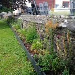 Bridge wall flowerbed project 2024